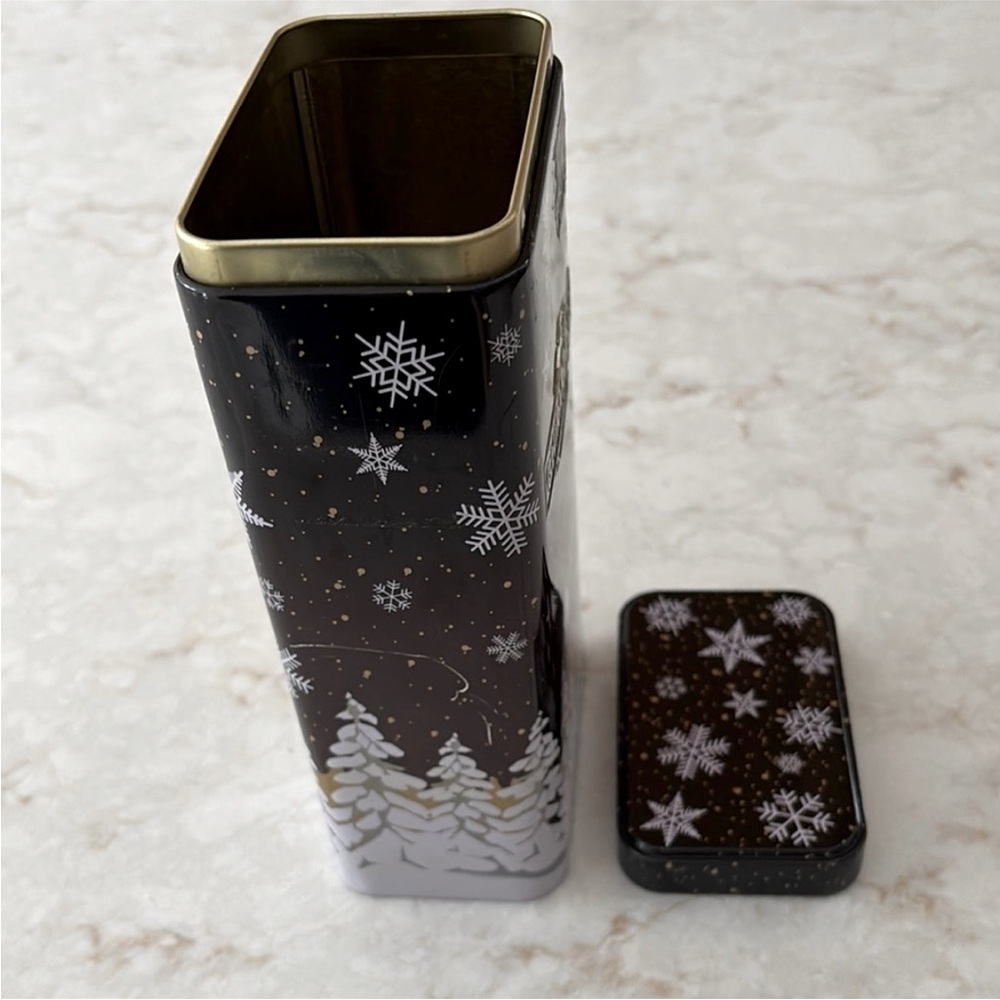 Ghirardelli Dark Chocolate Winter Holiday Collectible Tin Container Gift Box - Picture 8 of 14